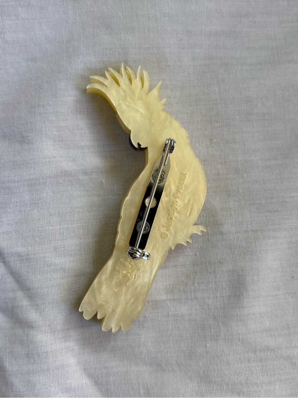 Erstwilder “Hello Cocky” Acrylic Brooch - Picture 4 of 4